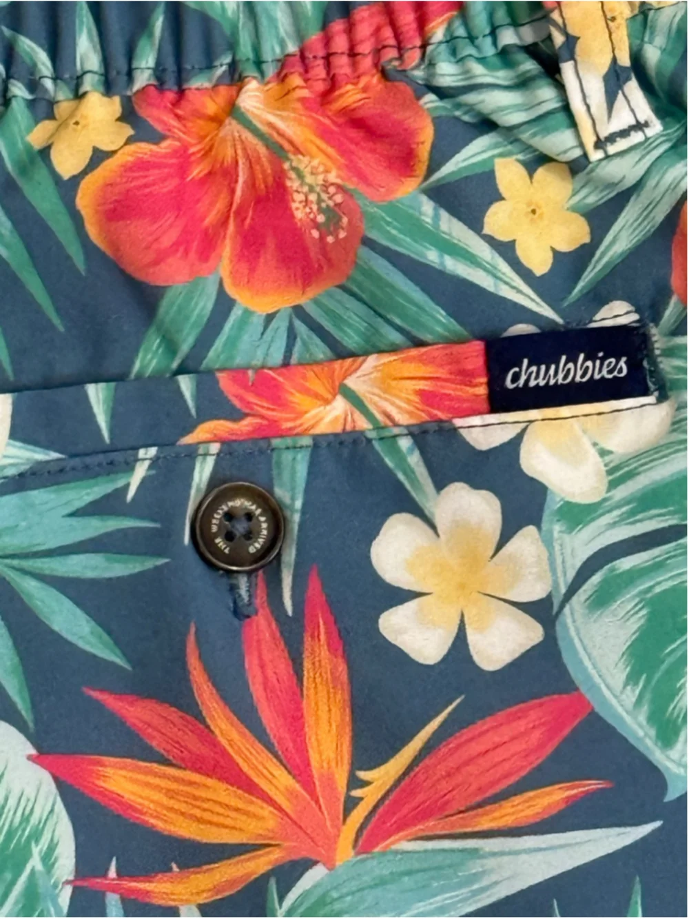 Chubbies Men’s Everywear 6” Inseam Tropical Floral Hybrid Shorts Sz XL